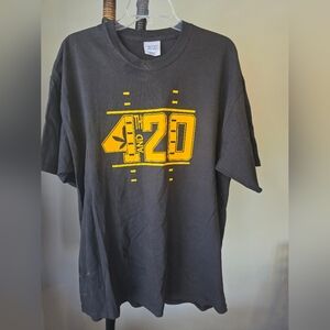 Black and Yellow Graphic Tee
